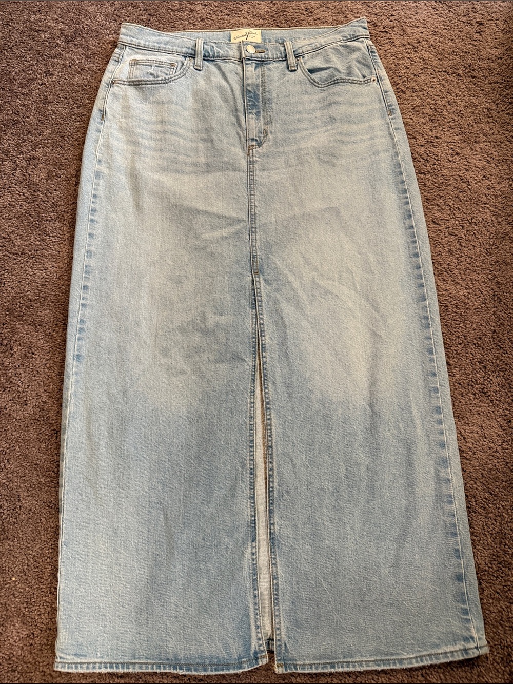 Universal Thread Light Blue Denim Maxi Skirt